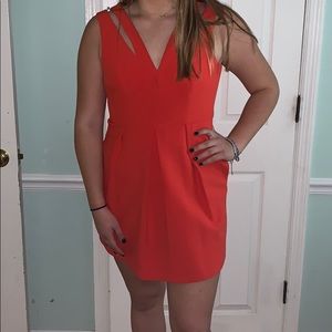 BCBG Max Azria Red Orange Dress
